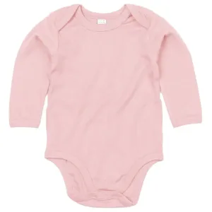 Babybugz Dojčenské body s dlhým rukávom - Púdrovo ružová | 6-12 mesiacov #5325725