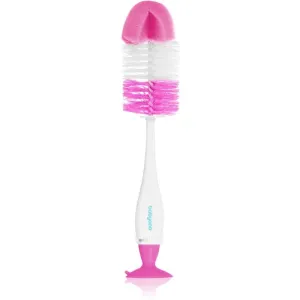 BabyOno Take Care Brush for Bottles and Teats kefa na čistenie 2 v 1 Pink 1 ks