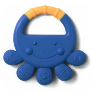 BABYONO Hryzačka silikónová chobotnica Vicky 6m+ modrá, Akcia