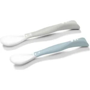 BabyOno Be Active Flexible Spoons lyžička Grey/Blue 2 ks