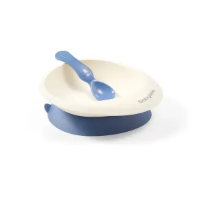 BabyOno Be Active Bowl with a Spoon jedálenská sada Blue 6 m+ 1 ks
