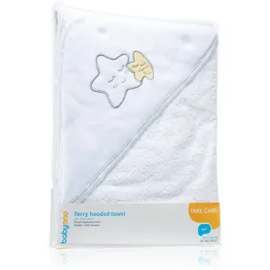 BabyOno Towel Terrycloth osuška s kapucňou White 100x100 cm