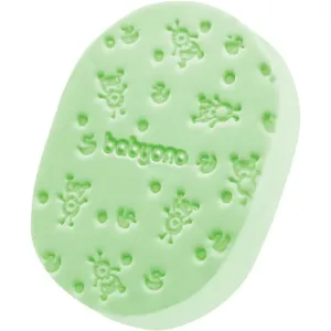 BabyOno jemná detská umývacia hubka, zelená