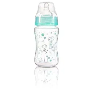 BabyOno antikoliková fľaša so širokým hrdlom, 240 ml – tyrkysová