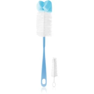 BabyOno Take Care Brush for Bottles and Teats with Mini Brush & Sponge Tip kefa na čistenie Blue 2 ks #7280270