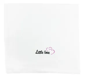 Detská bavlnená plienka - Little Love, ružová