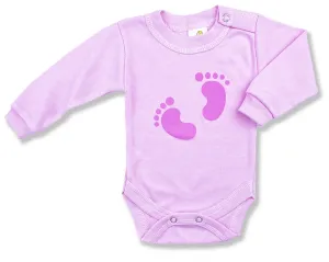 Detské body - Baby stopy, ružové veľkosť: 92 (18-24m)
