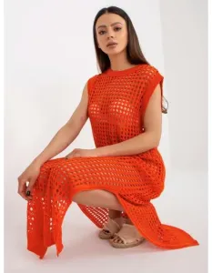 Dámske šaty bez rukávov MAXA oranžová
