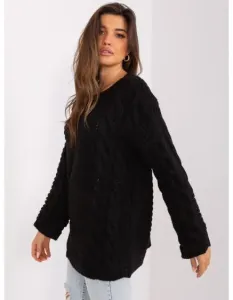 Dámsky kockovaný sveter z vlnenej zmesi FILIPPA čierny