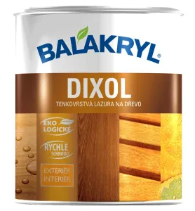 Dixol - farebná vodouriediteľná lazúra na drevo 2,5 kg bezfarebný