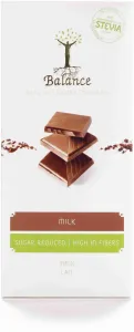 BALANCE Mliečna čokoláda so stéviou bez pridaného cukru 85 g