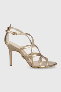 Kožené sandále Baldowski zlatá farba #211301