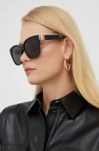Slnečné okuliare Balenciaga dámske, čierna farba #5908387