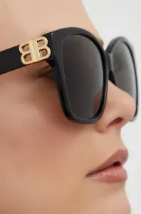 Slnečné okuliare Balenciaga dámske, čierna farba #4689764