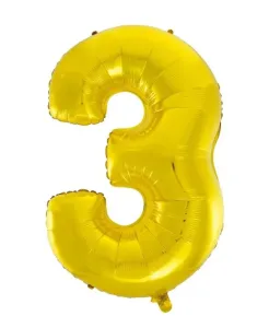 Balóniky s číslicami zlaté - Zlaté 115 cm - 3 - BALONČ