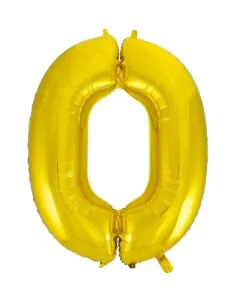 Balónové číslice zlaté - Zlaté 115 cm - 0 - BALONČ