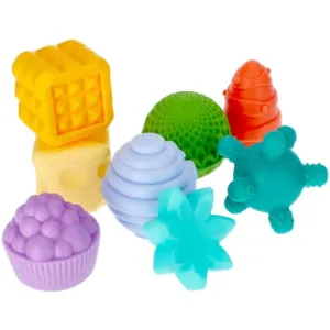 Bam-Bam Set of Textured Toys aktivity hračka 6m+ 8 ks