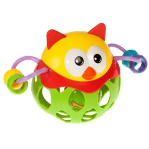 Bam-Bam Rattle aktivity hračka s hrkálkou 6m+ Owl 1 ks