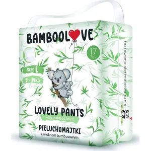 BAMBOOLOVE - Plienkové nohavičky jednorazové bambus veľ. L 9-14 kg 17 ks