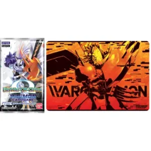 Bandai Digimon TCG - hracia podložka a Booster - Wargreymon PB-03