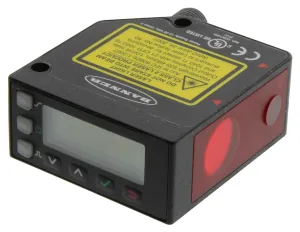 Banner Engineering Le550Iq Laser Sensor, 1M, Current/npn/pnp, 30Vdc
