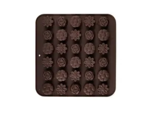 BANQUET CULINARIA Brown Formičky na čokoládu 21,4 × 20,6 cm mix tvarov, silikón