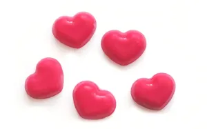 Čokoládová dekorácia Srdcia ružové - 40 ks - Barbara Luijckx