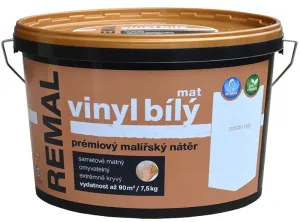 REMAL VINYL BIELY MAT - Biely prémiový maliarsky náter biela 15 kg