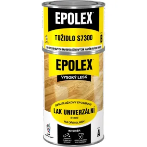EPOLEX S1300 - epoxidový dvojzložkový lak na drevo a kov + tužidlo bezfarebný 0,84 kg