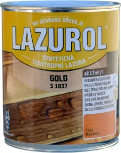 BARVY A LAKY HOSTIVAŘ LAZUROL GOLD S1037 - Hrubovrstvá lazúra na drevo 2,5 l t020 - gaštan