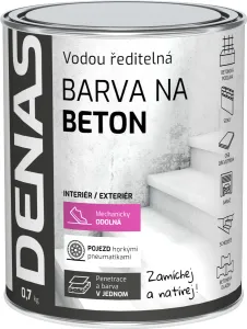 DENAS BETON - farba na betón 0110 - šedá 2,5 kg
