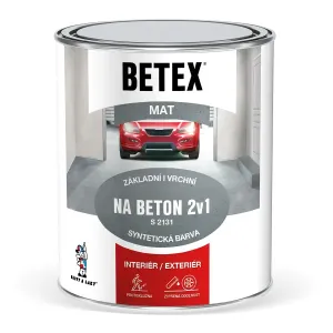 BETEX 2V1 NA BETON S 2131 - farba na betón 0,8 kg 0840 - červenohnedá
