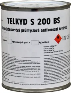 BARVY A LAKY TELURIA TELKYD S200BS - 2v1 matná syntetická kováčska farba 0,6 l kováčska čierna