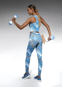 Bas Bleu ENERGY sports leggings with Super Push-Up effect and fashionable print #764226