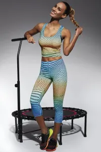 Bas Bleu Wave 70 sports leggings with colorful print and 3/4 leg #2337522