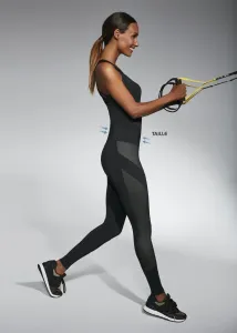 Bas Bleu MISTY sports leggings with wasp waist effect and combined materials #4592958