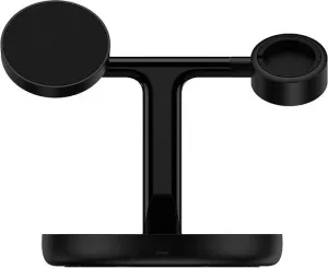 Baseus Swan Magsafe bezdrôtová nabíjačka na iPhone / AirPods / Apple Watch 15W, čierna (WXTE000101)