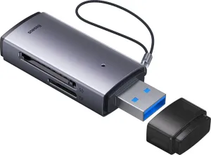 Baseus AirJoy USB čítačka pamäťových kariet SD / TF, šedý (WKQX060013)