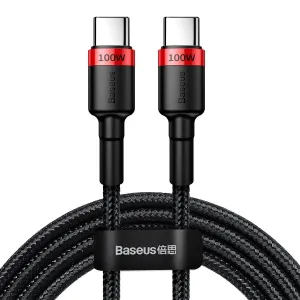 Baseus Cafule PD2.0 100W Charging USB USB-C Cable 20V 5A 2m Red & Black