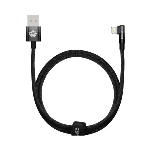 Baseus MVP Elbow kábel USB / Lightning 2.4A 1m, čierny (CAVP000001)