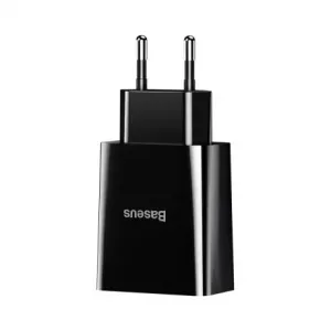 Baseus Speed Mini sieťová nabíjačka 2x USB 2.1A 10.5W, čierna (CCFS-R01)