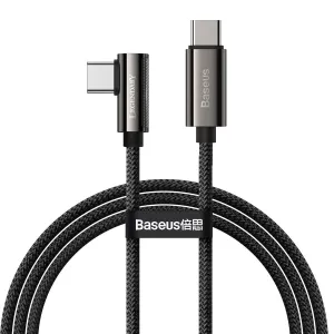 Baseus Elbow Fast Charging Data Cable Type-C to Type-C 100 W 1 m Black