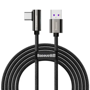 Baseus Elbow Fast Charging Data Cable USB to Type-C 66 W 2 m Black