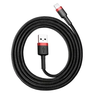 Baseus Cafule nabíjací/dátový kábel USB na Lightning 1,5 A 2 m, červený-čierny