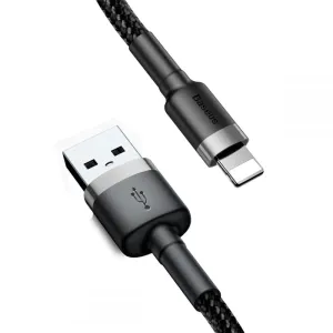 Baseus Cafule nabíjací/dátový kábel USB na Lightning 2,4 A 0,5 m, sivý-čierny