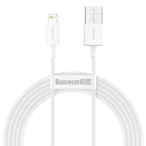 Baseus Superior Series rýchlonabíjací kábel USB/Lightning 2,4 A 2 m biely
