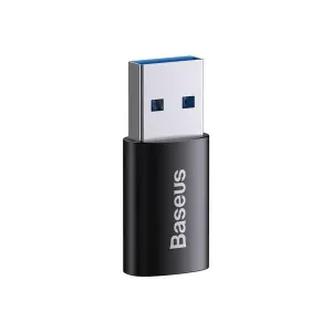 Baseus Ingenuity mini OTG adaptér USB-A 3, 1A samec na USB-C samica, čierna