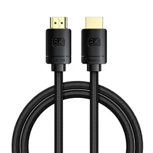 Kábel Baseus High Definition Series HDMI 2.1 cable, 8K 60Hz, 3D, HDR, 48Gbps, 1m (black) (6953156204157)