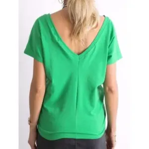 Dámske bavlnené tričko FINE green
