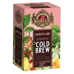 BASILUR Cold Brew Cherry Lime ovocný čaj 20 vrecúšok